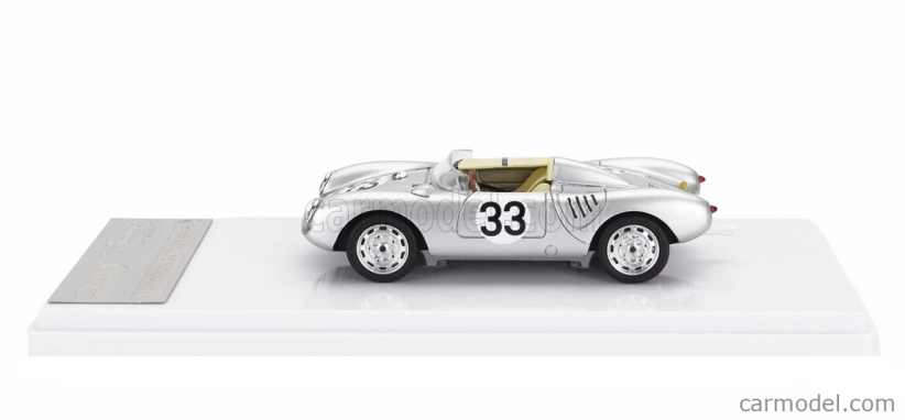 Tecnomodel Porsche 550a Team Porsche Kg N 33 24h Le Mans 1957 H.hermann - R.von Frankenberg 1:43 Strieborná