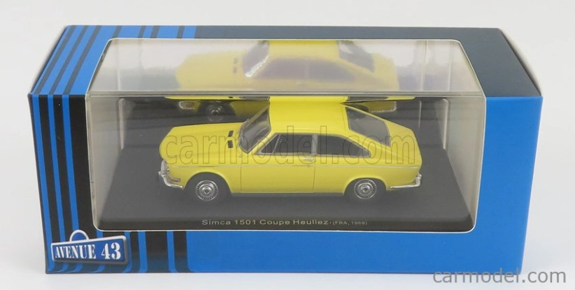 Avenue43 Simca 1501 Coupe Heuliez France 1968 1:43 Žlutá