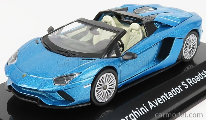 Edícia Lamborghini Aventador S Roadster 2017 - Con Vetrina - S vitrínou 1:43 Blue Met