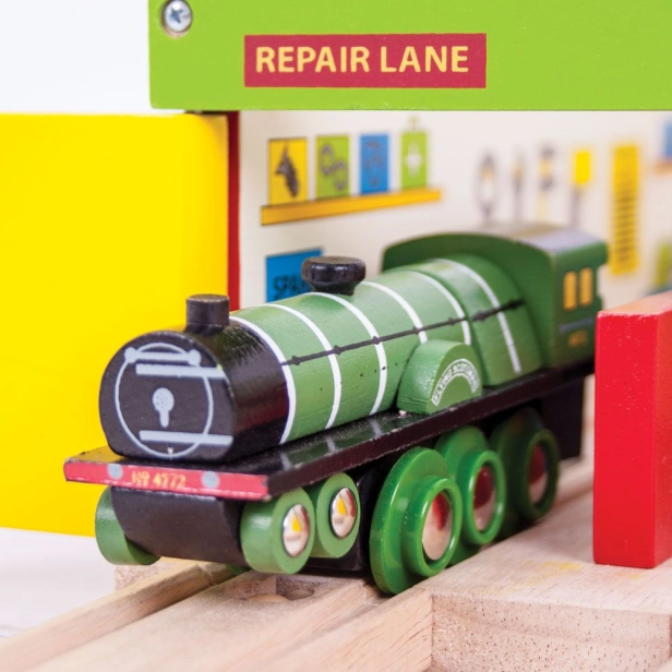 Bigjigs Rail Drevená replika lokomotívy Flying Scotsman