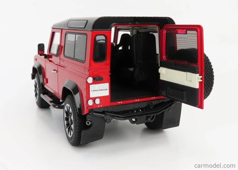 Lcd-model Land rover Defender 90 Works V8 70th Edition 2018 1:18 Red