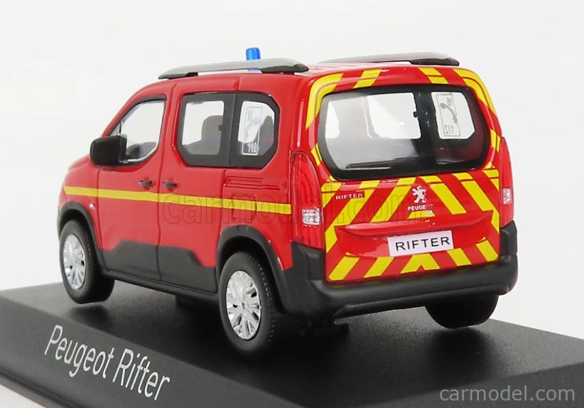 Norev Peugeot Rifter Pompiers 2019 1:43 Červeno-žltá