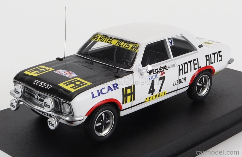 Trofeu Opel Ascona (night Version) N 47 Rally Tap 1974 Pequepe - Dico 1:43 Bílá Černá