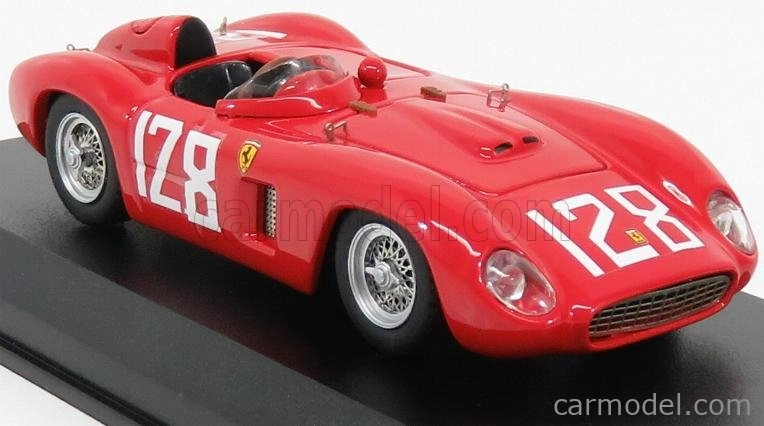 Art-model Ferrari 500 Tr N 128 Ch.0614 Winner Tyddyn Road Races 1956 Carroll Shelby 1:43 Red