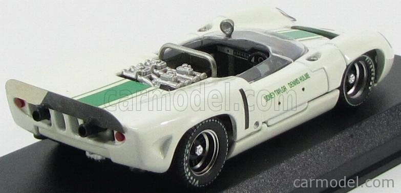 Najlepší model Lola T70 Spider N 1 Víťaz Mallory Park 1966 D.hulme 1:43 Biela