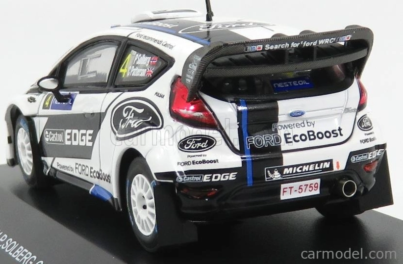 Minipartes Ford england Fiesta Rs Wrc N 4 Rally Finland 2012 P.solberg - C.patterson 1:43 Bílá Černá