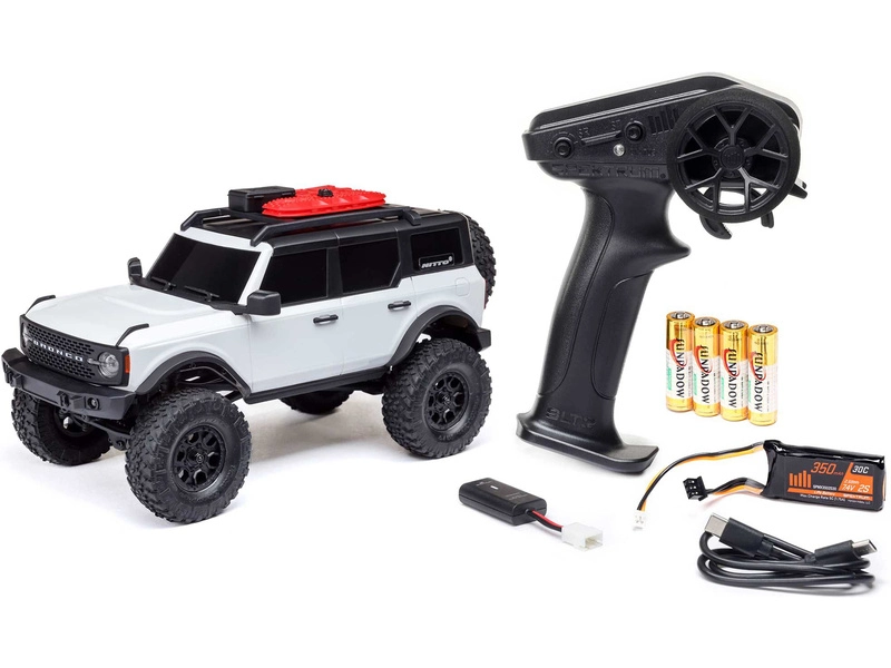 RC auto Axial SCX24 Ford Bronco 2021 1:24 4WD RTR, červená
