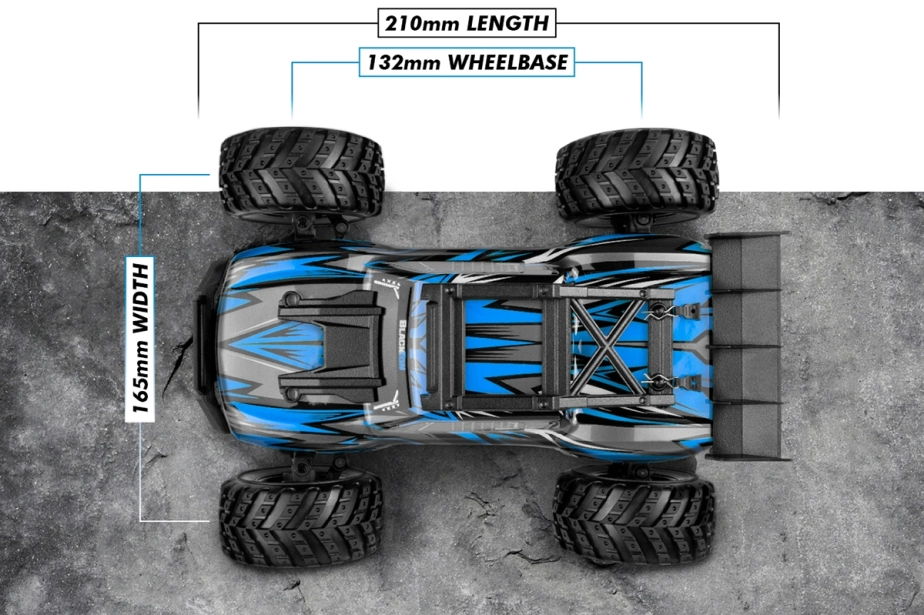 Spryte ST Turbo 1/20 4WD Monster Truck - modrá