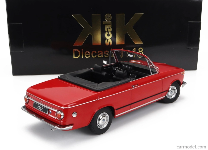 Kk-scale BMW 2002 Cabriolet 1968 - With Removable Soft-top 1:18 Red