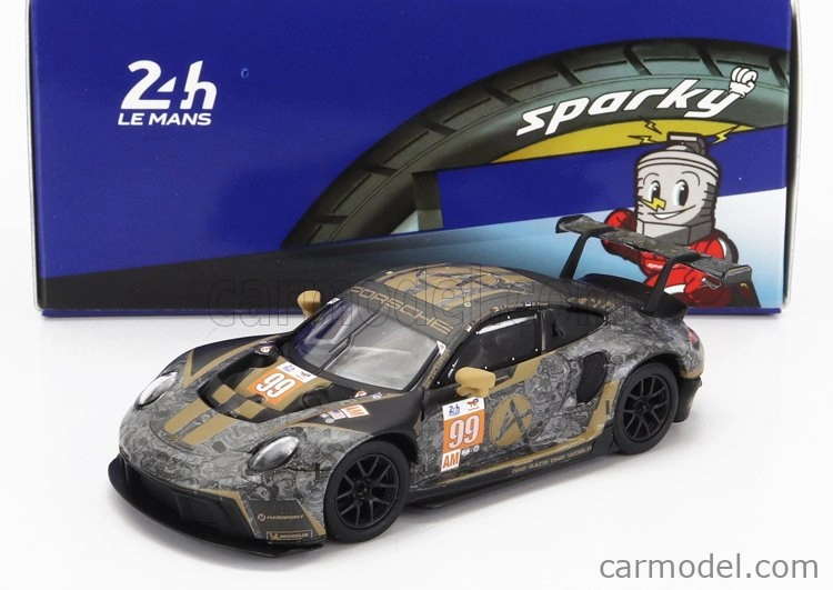 Spark-model Porsche 911 991 Rsr-19 4.2l Team Hardpoint Motorsport N 99 24h Le Mans 2022 A.haryanto - A.picariello - M.rump 1:64 Black