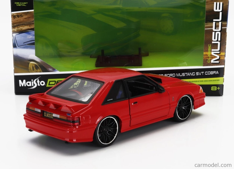 Maisto Ford USA Mustang Svt Cobra Coupe 1993 1:24 Red