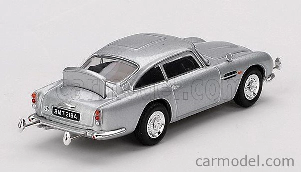 Mini-gt Aston martin Db5 1964 - 007 James Bond - Goldfinger - Missione Goldfinger With Weapons - Included Poster 007 English Language 1:64 Silver
