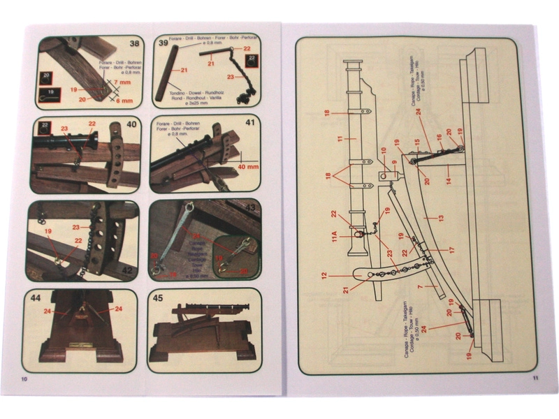 Mantua Model Kanón 15. století kit
