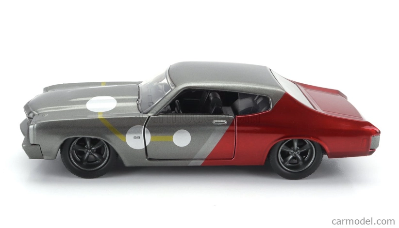 Jada Chevrolet Chevelle Ss 1970 s figúrkou Thora 1:32 sivo červená