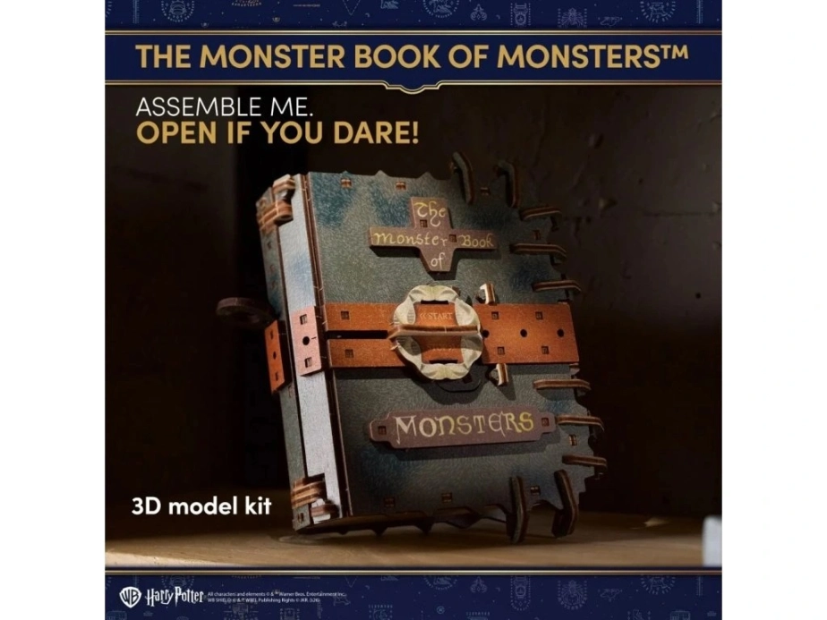 Ugears 3D dřevěná mechanická skládačka Harry Potter The Monster Book of Monsters