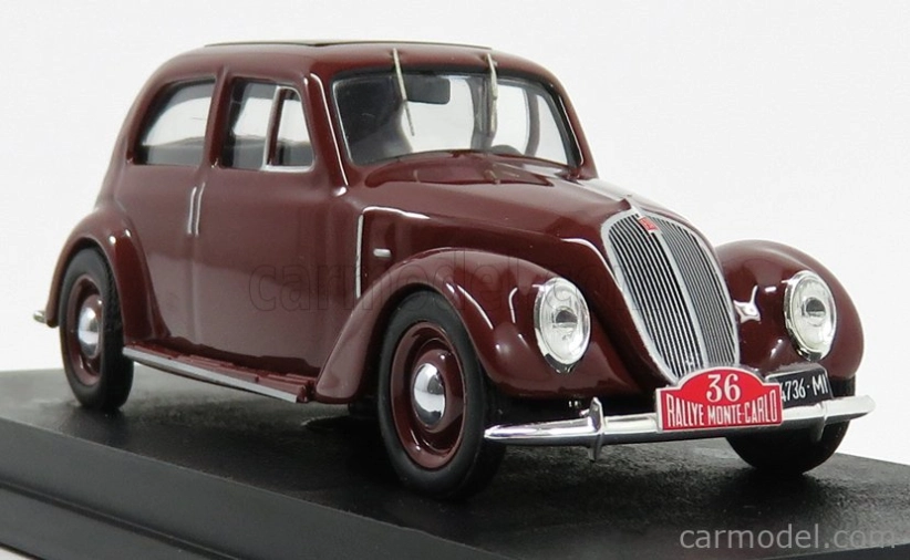 Rio-models Fiat 1500 6c N 36 Rally Montecarlo 1937 Gigi Villoresi 1:43 Tmavo červená