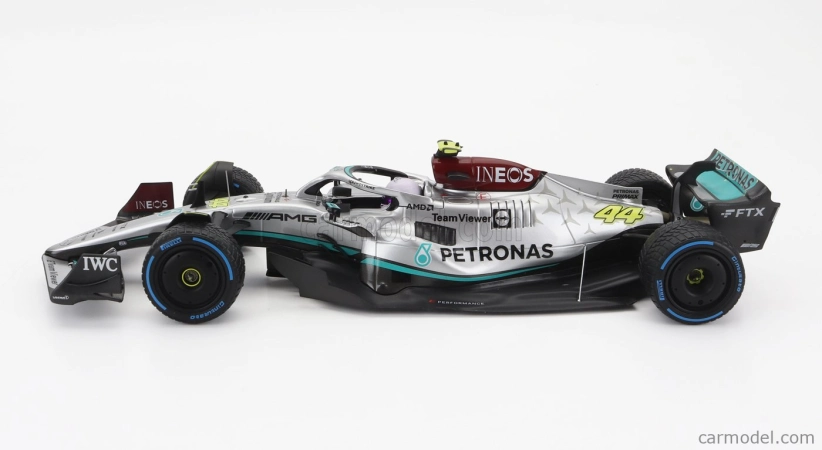 Minichamps Mercedes gp F1 W13e Mercedes-amg Petronas F1 N 63 1:18, stříbrná