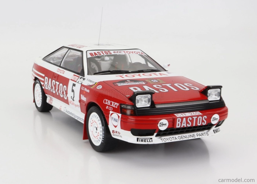 Ixo-models Toyota Celica Gt-four St165 Bastos N 5 Rally Haspengouw 1990 R.verreydt - G.biar 1:18 Červená Biela
