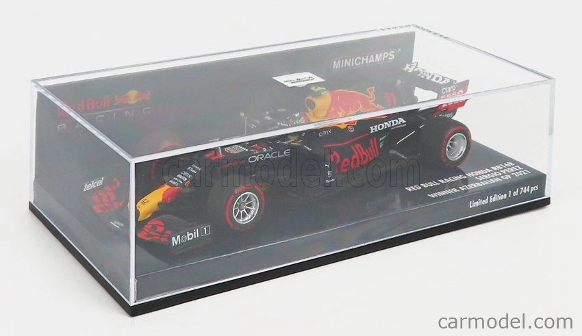 Minichamps Red bull F1 Rb16b Honda Ra620h Team Aston Martin N 11 Winner Azerbaijan Gp 2021 Sergio Perez 1:43 Matná modrá žltá červená
