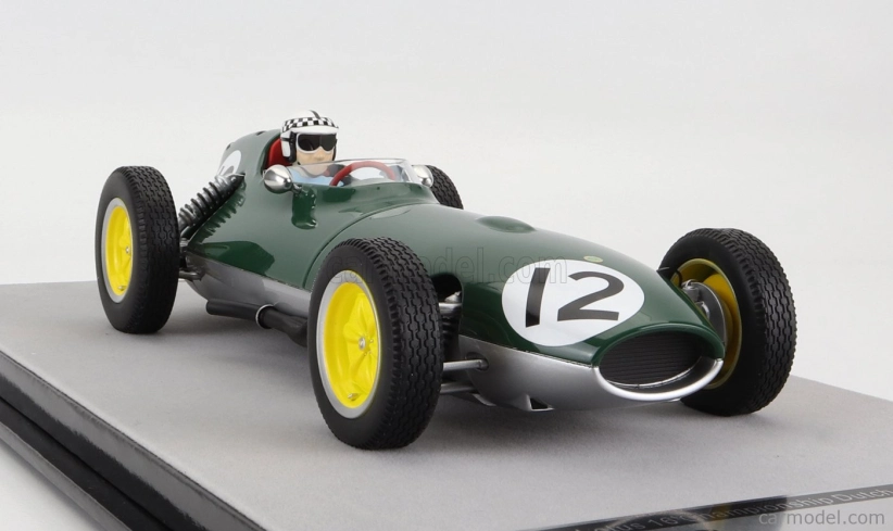 Tecnomodel Lotus F1  16 N 12 Dutch Gp  (with Pilot Figure) 1959 Innes Ireland 1:18 Britská Závodní Zelená Stříbrná