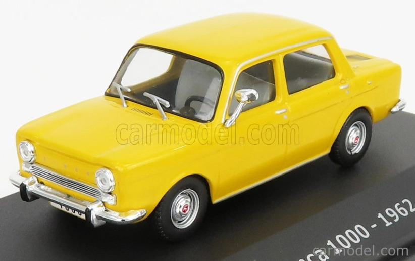 Edicola Simca 1000 1962 - Con Vetrina - With Showcase 1:43 Žlutá