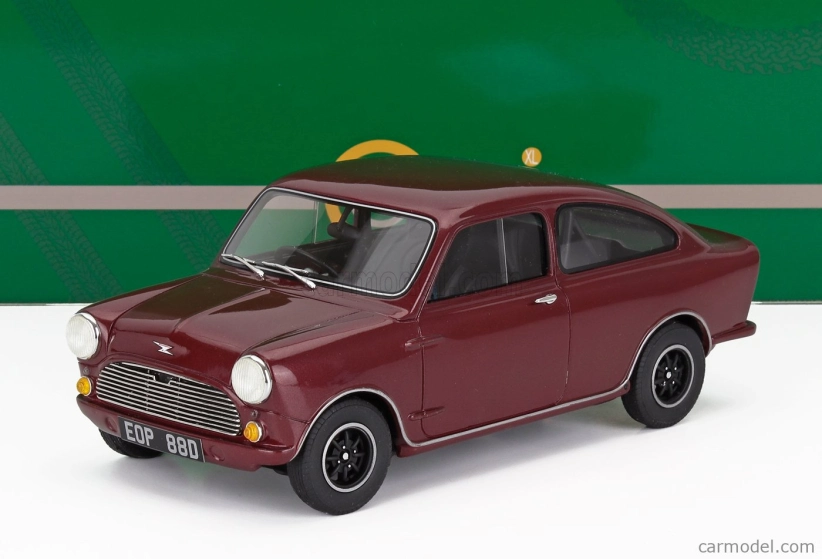 Kultové modely Mini Broadspeed 1966 1:18 Červená