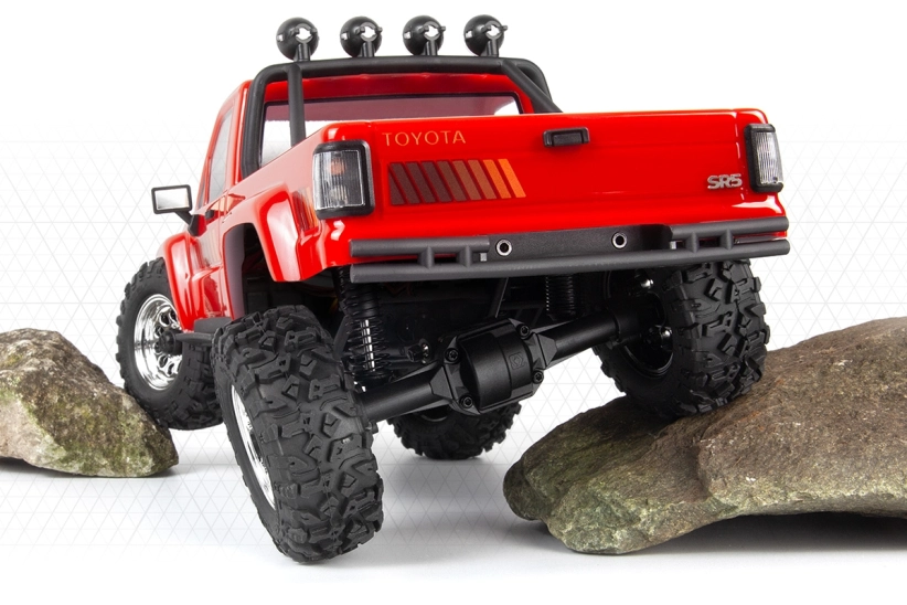 RC auto Venture18 Flux 1985 Toyota Hilux SR5, červená