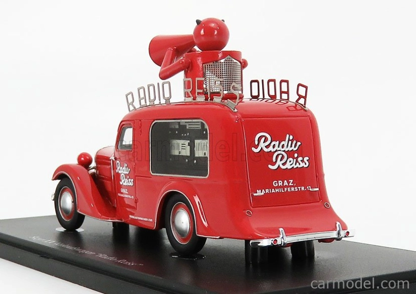 Autocult Steyr Xx Versuchswagen - Radio Reiss - Austria 1929 1:43 Red