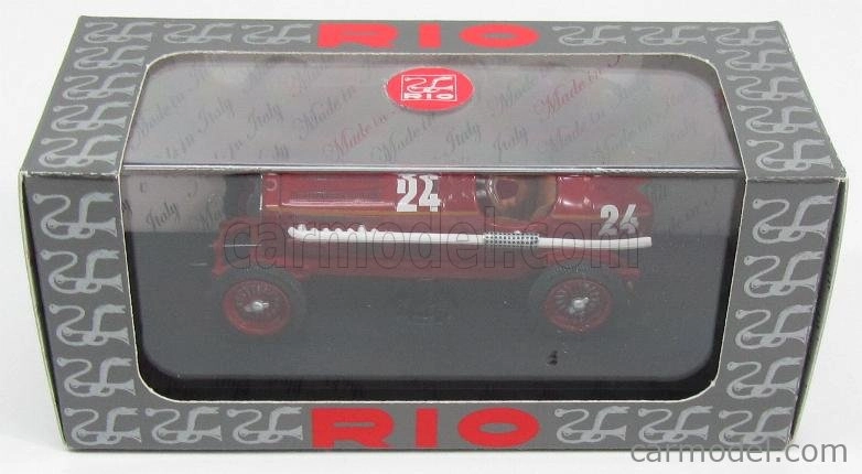 Rio-models Alfa romeo P3 Spider N 24 Monaco Gp 1932 B.boracchini 1:43 Červená