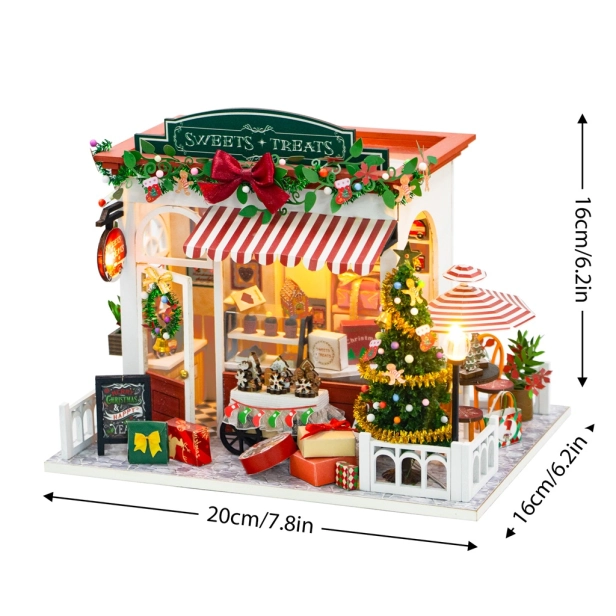 2Kids Toys miniatúrny domček Vianočný obchod s cukrovinkami