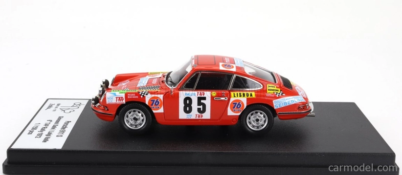 Trofeu Porsche 911s Coupe (night Version) N 85 Rally Tap 1972 Giovanni Salvi - Luigi Valle 1:43 Orange