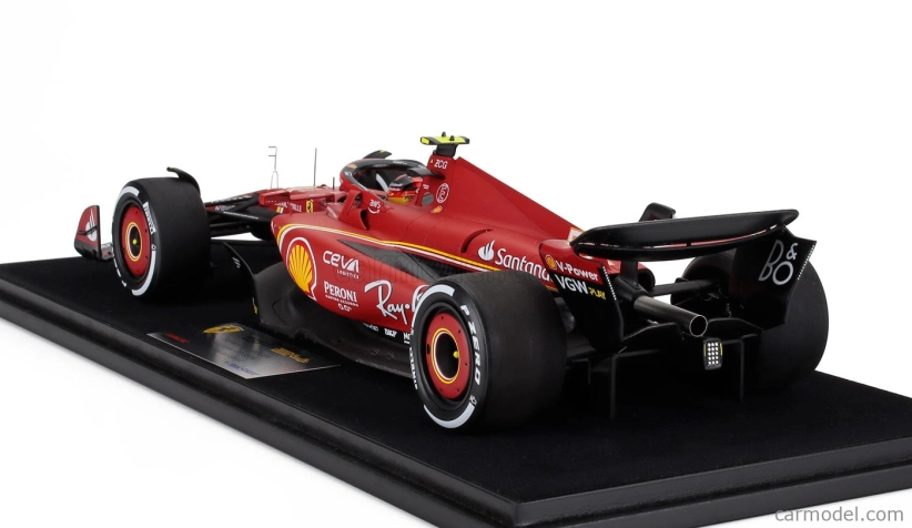 Looksmart Ferrari F1  Sf-24 Team Scuderia Ferrari N 55 Winner Australian Gp 2024 Carlos Sainz - Con Vetrina - With Showcase 1:18 Červená Černá
