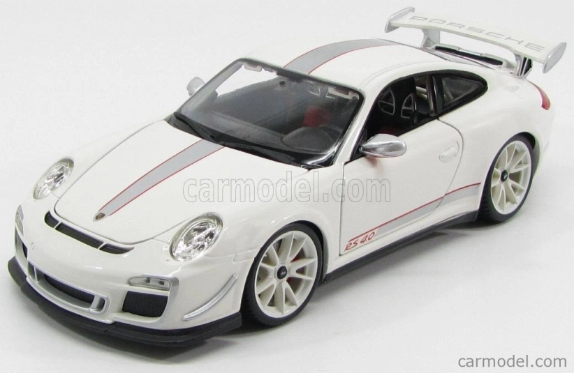Bburago Porsche 911 997-2 Gt3 Rs 4.0 Coupe 2012 1:18 bielo-strieborná