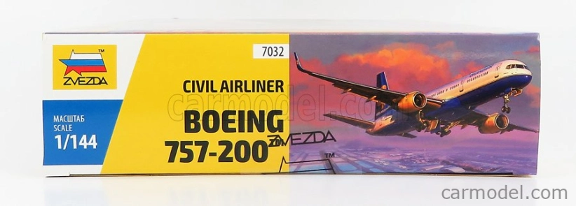 Zvezda Boeing 757-200 Airplane Civil Airliner 1982 1:144 /