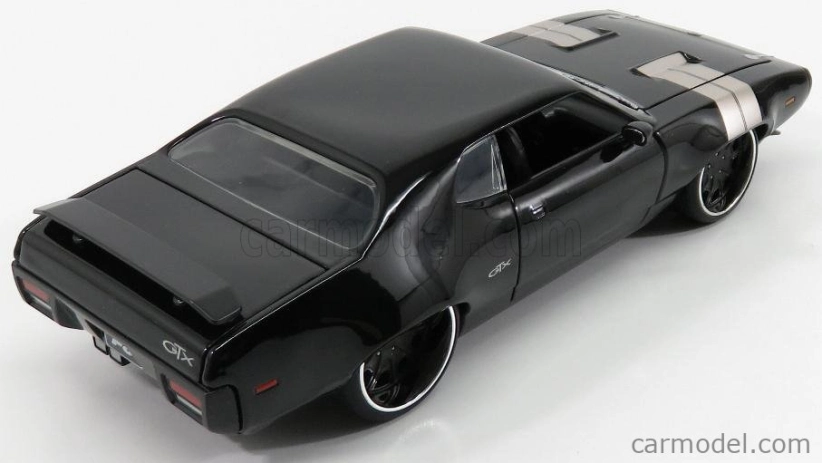Jada Plymouth Dom's Gtx Coupe 1971 - Fast & Furious 8 2017 1:24 Černá Stříbrná