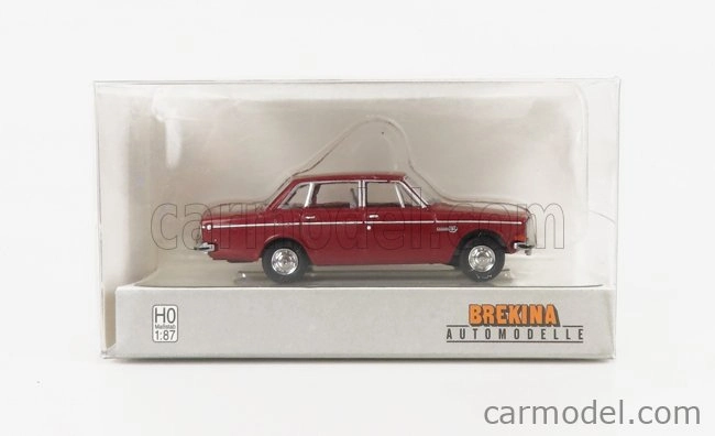 Brekina plast Volvo 144 4-door 1970 1:87 Tmavě Červená