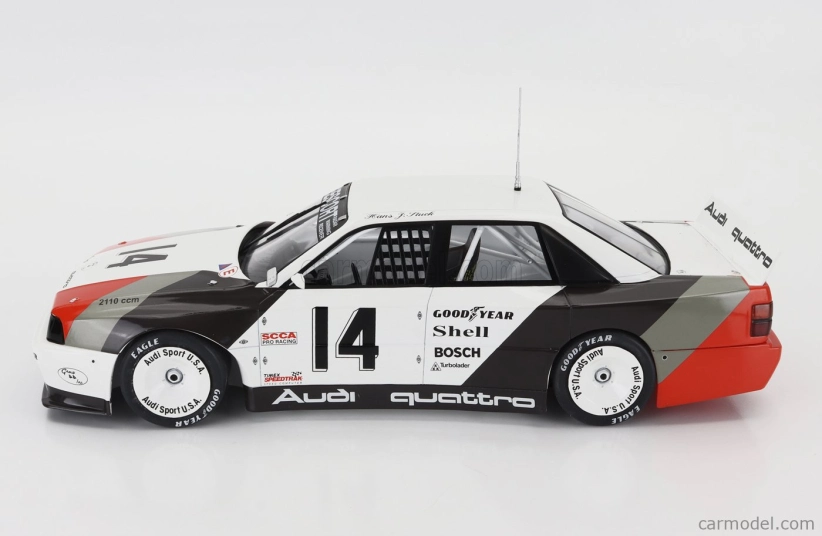 Werk83 Audi 200 Quattro Team Audi Sport N 14 Winner Cleverland Trans-am 1988 Hans Joachim Stuck 1:18 Biela Sivá Červená