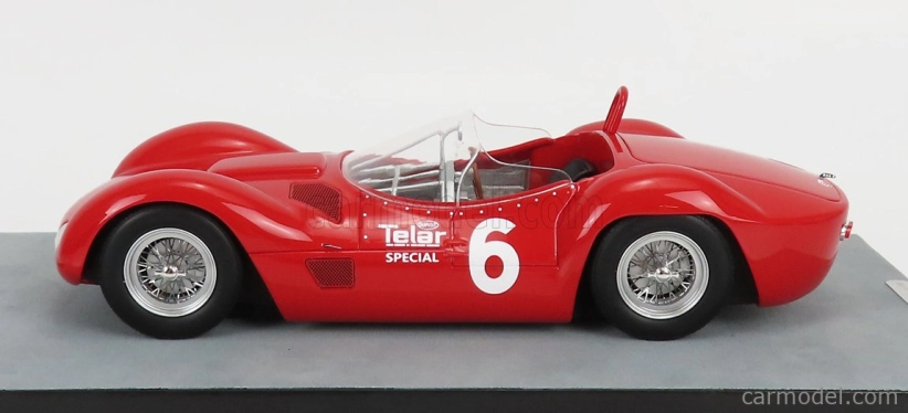 Tecnomodel Maserati Tipo 61 Birdcage N 6 Winner Meadowdale Race 1961 Roger Penske 1:18 Red