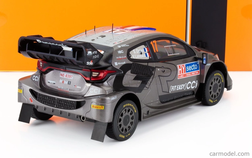 Ixo-models Toyota Yaris Gr Rally1 Team Toyota Gazoo Racing Wrt N 17 Winner Rally Finland 2024 Sebastien Ogier - Vincent Landais 1:18 Grey