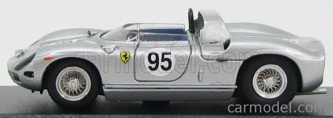 Art-model Ferrari 330p Spider N 95 Bridgehampton 1966 B.grossman 1:43 Strieborný