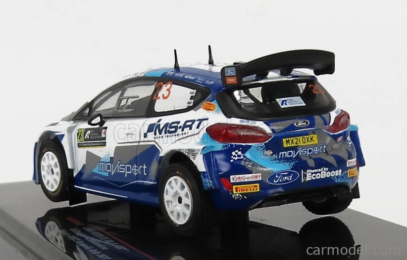 Ixo-models Ford england Fiesta R5 Mkii N 23 Winner Wrc2 Rally Acropolis 2021 N.gryazin - K.aleksandrov 1:43 White Blue