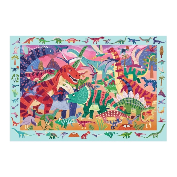 Mudpuppy Puzzle Majestic Dinosaurs 64 dielikov