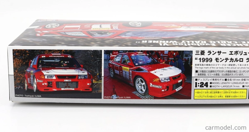 Hasegawa Mitsubishi Lancer Evo Vi N 1 Winner Rally Montecarlo 1999 Tommi Makinen - Risto Mannisenmaki 1:24 /