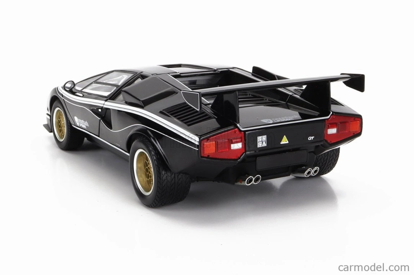 Kyosho Lamborghini Countach Lp500 R Quattrovalvole 1982 1:18 Černá Bílá