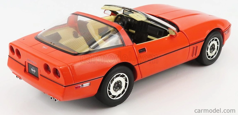 Greenlight Chevrolet Corvette C4 1984 - Jim Gillmore & A.j. Foyt Limited Edition 1:18 Hugger Orange