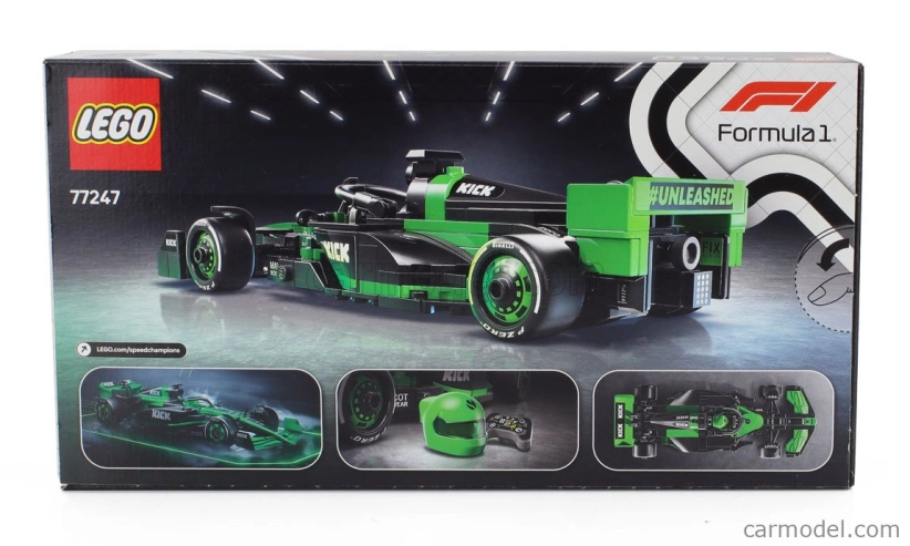 Lego Sauber Lego Speed Champion - F1 C44 Team Stake Kick Season 2024 - 259 Pezzi - 259 ks zelená čierna