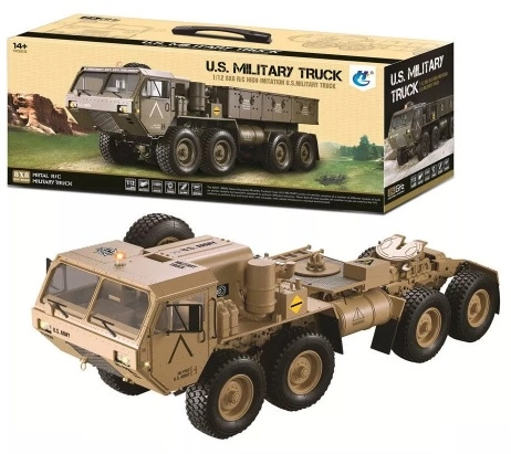 RC MilitaryTruck 1:12 8WD, písková