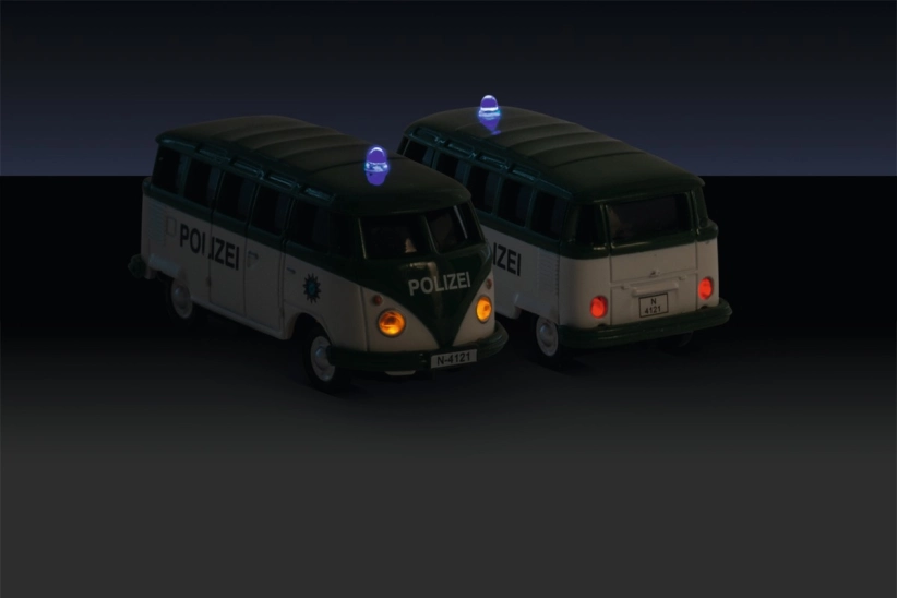 RC auto Carson VW T1 Samba Bus Polizei 1:87