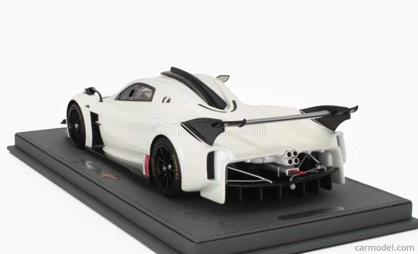 Bbr-models Pagani Huayra R 2021 - Con Vetrina - With Showcase 1:18 Bianco Benny - Bílá Černá