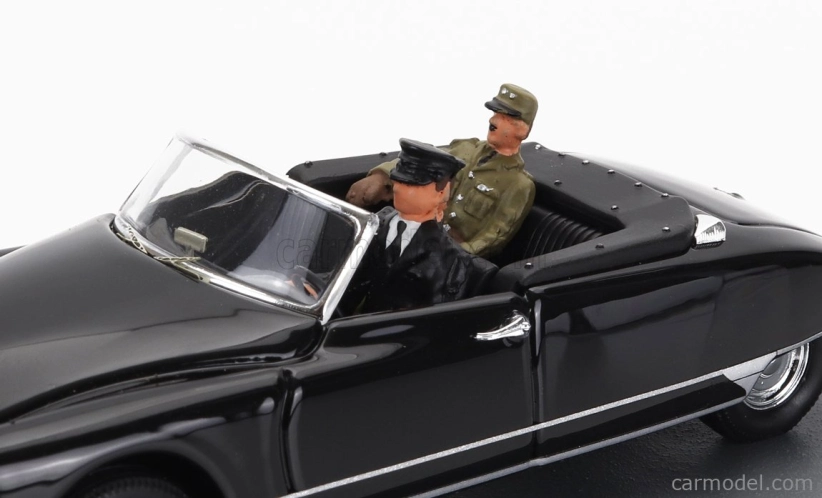 Rio-models Citroen Ds19 Cabriolet Osobný automobil Generál Charles De Gaulle Návšteva Džibuti 1959 1:43 Čierna